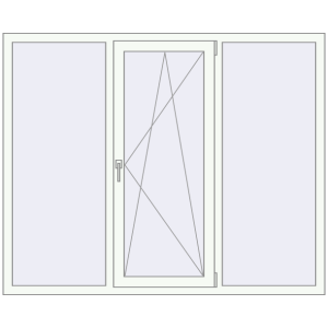 Купити Вікна 1780x1440 мм REHAU Euro 70 Білий (RAL 9016) з двох сторін