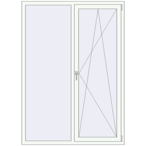 Купити Вікна 1380x1930 мм REHAU Euro 60 Білий (RAL 9016) з двох сторін