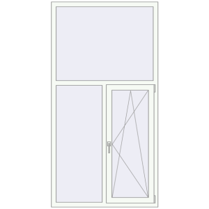 Купити Вікна 1120x2150 мм REHAU Euro 60 Білий (RAL 9016) з двох сторін