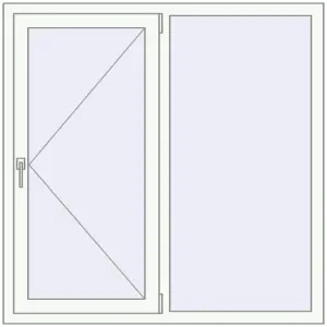 Купити Вікна 1300x1300 мм REHAU Euro 60 Білий (RAL 9016) з двох сторін
