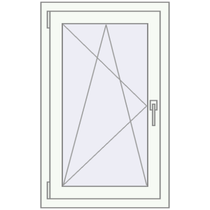 Купити Вікна 600x960 мм REHAU Euro 60 Білий (RAL 9016) з двох сторін