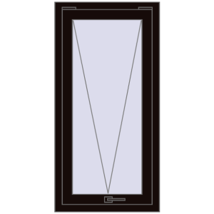 Купити Вікна 600x1200 мм REHAU Euro 60 BLACK_BROWN з двох сторін