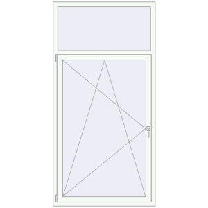 Купити Вікна 1090x2180 мм REHAU Brillant-Design Білий (RAL 9016) з двох сторін