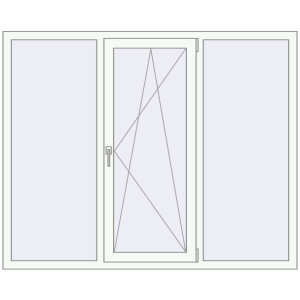 Купити Вікна 1760x1400 мм REHAU Euro 70 Білий (RAL 9016) з двох сторін