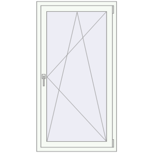 Купити Вікна 800x1500 мм REHAU Euro 60 Білий (RAL 9016) з двох сторін