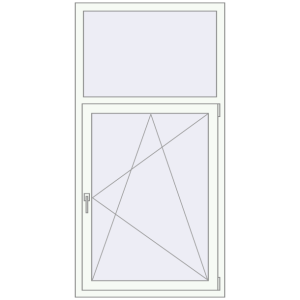 Купити Вікна 900x1800 мм REHAU Euro 60 Білий (RAL 9016) з двох сторін