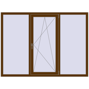 Купити Вікна 1900x1400 мм REHAU Euro 60 WALNUT з двох сторін