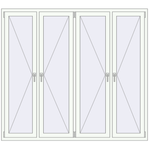 Купити Вікна 2000x1800 мм REHAU Euro 60 Білий (RAL 9016) з двох сторін