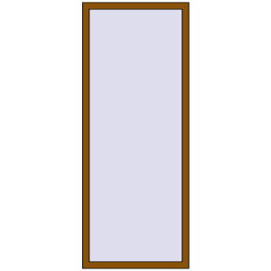 Металопластикове вікно 750x2010 мм Одностулкове (комплектація: Преміум). Вид зсередини Купити Вікна 750x2010 мм REHAU Euro 70