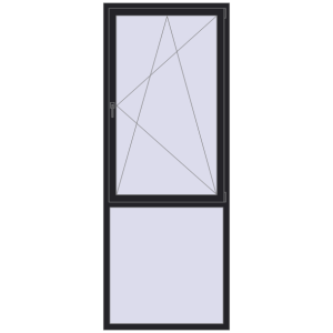 Купити Вікна 1000x2600 мм REHAU SYNEGO MD BLACK_ULTI-MATT з двох сторін