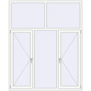 Купити Вікна 1800x2200 мм REHAU Brillant-Design Білий (RAL 9016) з двох сторін