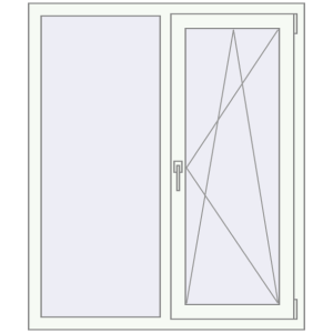 Купити Вікна 1050x1300 мм REHAU Euro 70 Білий (RAL 9016) з двох сторін