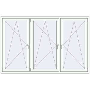 Купити Вікна 2100x1350 мм REHAU Euro 70 Білий (RAL 9016) з двох сторін