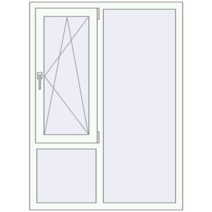 Купити Вікна 1070x1450 мм REHAU Euro 70 Білий (RAL 9016) з двох сторін