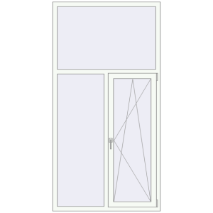 Купити Вікна 1160x2250 мм REHAU Euro 70 Білий (RAL 9016) з двох сторін