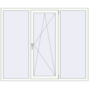 Купити Вікна 1800x1500 мм REHAU Euro 70 Білий (RAL 9016) з двох сторін