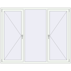 Купити Вікна 2070x1650 мм REHAU Euro 70 Білий (RAL 9016) з двох сторін