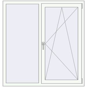 Купити Вікна 1300x1360 мм REHAU Brillant-Design