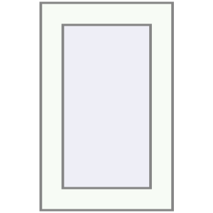 Купити Вікна 330x450 мм Altest Pony 375 RAL 9016 Traffic white з двох сторін