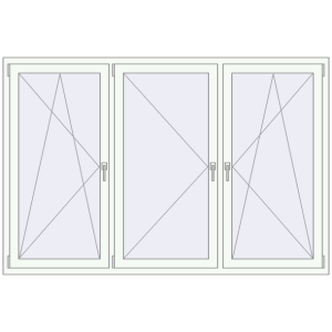 Купити Вікна 2100x1400 мм REHAU SYNEGO MD Білий (RAL 9016) з двох сторін