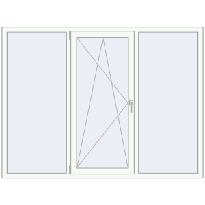 Купити Вікна 2000x1500 мм REHAU Brillant-Design Білий (RAL 9016) з двох сторін