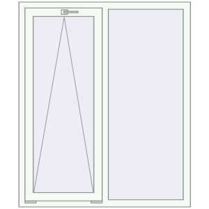 Купити Вікна 1200x1430 мм REHAU Euro 60 Білий (RAL 9016) з двох сторін