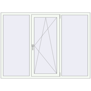 Купити Вікна 1900x1400 мм REHAU Euro 60 Білий (RAL 9016) з двох сторін