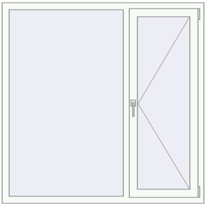 Купити Вікна 1440x1430 мм REHAU Euro 60 Білий (RAL 9016) з двох сторін