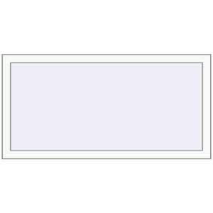 Металопластикове вікно 1300x600 мм Одностулкове (комплектація: Оптимальна). Вид зсередини Купити Вікна 1300x600 мм REHAU Euro 60