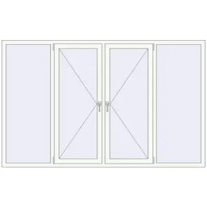 Купити Вікна 2450x1530 мм REHAU Euro 70 Білий (RAL 9016) з двох сторін