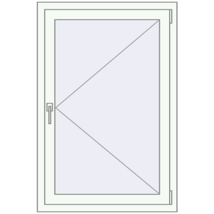 Купити Вікна 800x1200 мм REHAU Euro 60 Білий (RAL 9016) з двох сторін