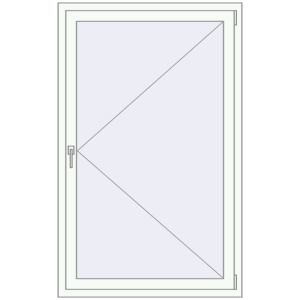 Купити Вікна 1000x1600 мм REHAU Euro 60 Білий (RAL 9016) з двох сторін