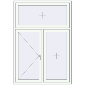 Купити Вікна 1250x1800 мм REHAU Euro 70 Білий (RAL 9016) з двох сторін
