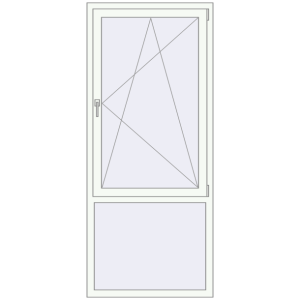 Купити Вікна 870x2030 мм REHAU Brillant-Design ANTHRACITE_GREY_STRUKTURAL ззовні