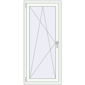 Купити Вікна 700x1450 мм REHAU SYNEGO MD Білий (RAL 9016) з двох сторін