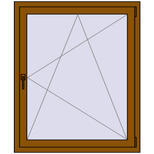 Купити Вікна 1000x1200 мм REHAU SYNEGO MD GOLDEN OAK з двох сторін