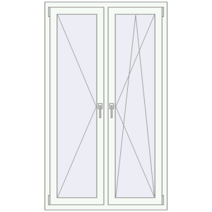 Купити Вікна 1000x1700 мм REHAU Euro 70 Білий (RAL 9016) з двох сторін