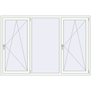 Купити Вікна 2100x1400 мм REHAU Brillant-Design Білий (RAL 9016) з двох сторін