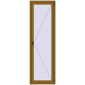 Купити Вікна 700x2300 мм REHAU Euro 60 LIGHT_OAK з двох сторін