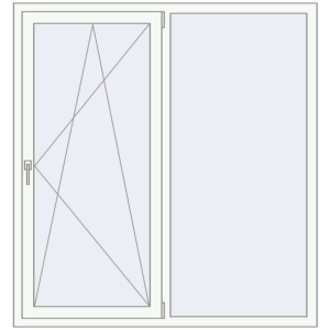 Купити Вікна 1500x1600 мм REHAU SYNEGO MD Білий (RAL 9016) з двох сторін