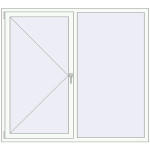 Купити Вікна 1730x1570 мм REHAU Euro 70 Білий (RAL 9016) з двох сторін