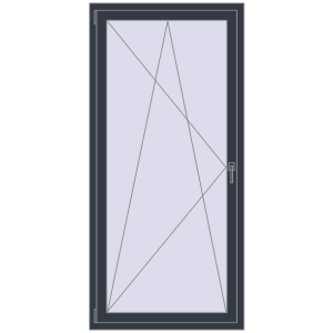Купити Вікна 930x1930 мм REHAU Euro 60 ANTHRACITE_GREY_STRUKTURAL з двох сторін
