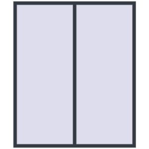 Купити Вікна 1800x2100 мм REHAU Euro 70 ANTHRACITE_GREY_STRUKTURAL з двох сторін