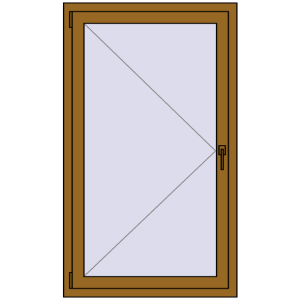Купити Вікна 850x1440 мм REHAU Euro 60 LIGHT_OAK з двох сторін