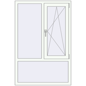 Купити Вікна 1000x1500 мм REHAU Euro 70 Білий (RAL 9016) з двох сторін