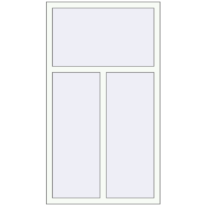 Купити Вікна 930x1650 мм REHAU Brillant-Design Білий (RAL 9016) з двох сторін