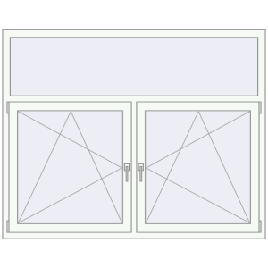 Купити Вікна 1760x1400 мм REHAU Euro 70 Білий (RAL 9016) з двох сторін