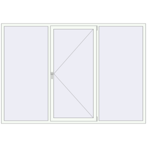 Купити Вікна 2600x1800 мм REHAU Euro 60 Білий (RAL 9016) з двох сторін