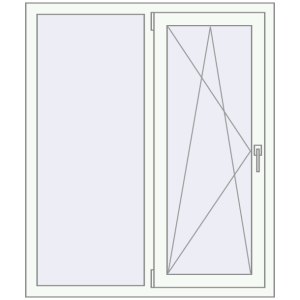 Купити Вікна 1100x1300 мм REHAU Euro 60 Білий (RAL 9016) з двох сторін