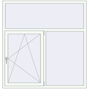 Купити Вікна 1585x1650 мм REHAU Euro 60